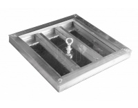 Напольный люк рифленый съемный 600х600 мм Лайт