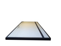 Люк в подвал напольный с глухой частью для широких проемов в полу